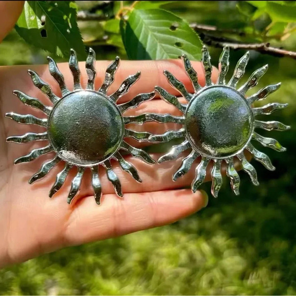 Zara Radiant Celestial Sunburst Earrings - Picture 1 of 8